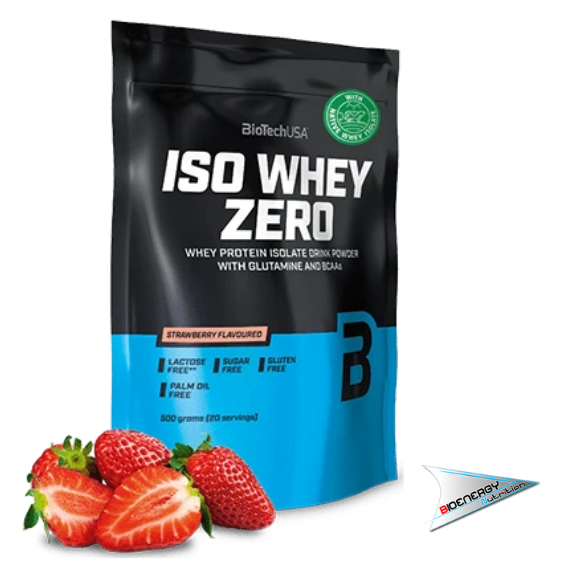Biotech-ISO WHEY ZERO  busta 500 gr Fragola  